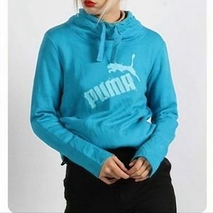 Sm CLEARANCE PUMA LIKE NEW Logo Cowl Funnle Neck Sweatshirt